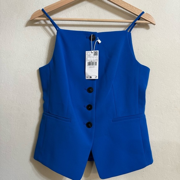 MANGO Halter-neck gilet with buttons Size S NEW WITH TAG! - Picture 9 of 11